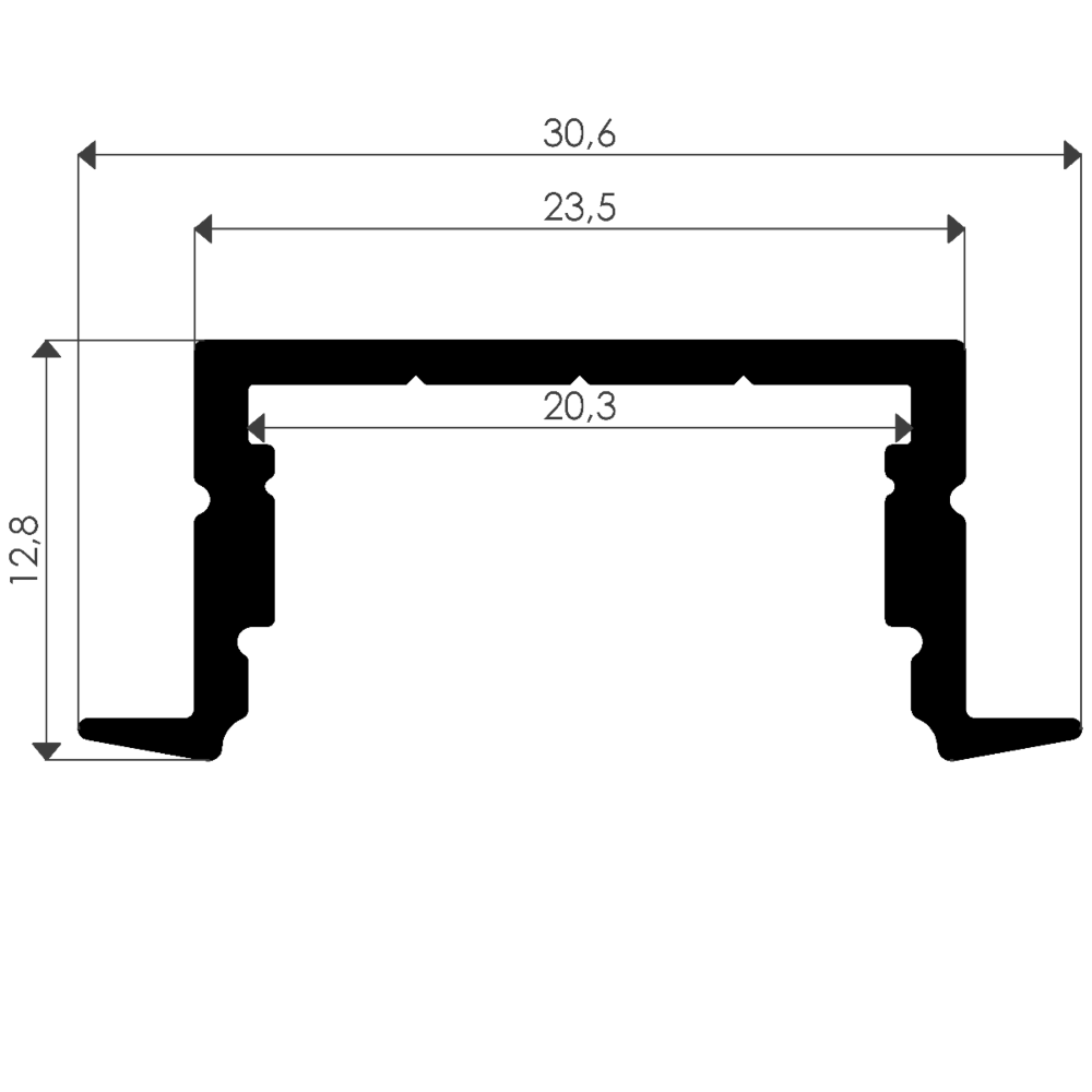 1952 ASL Recessed Led Profile