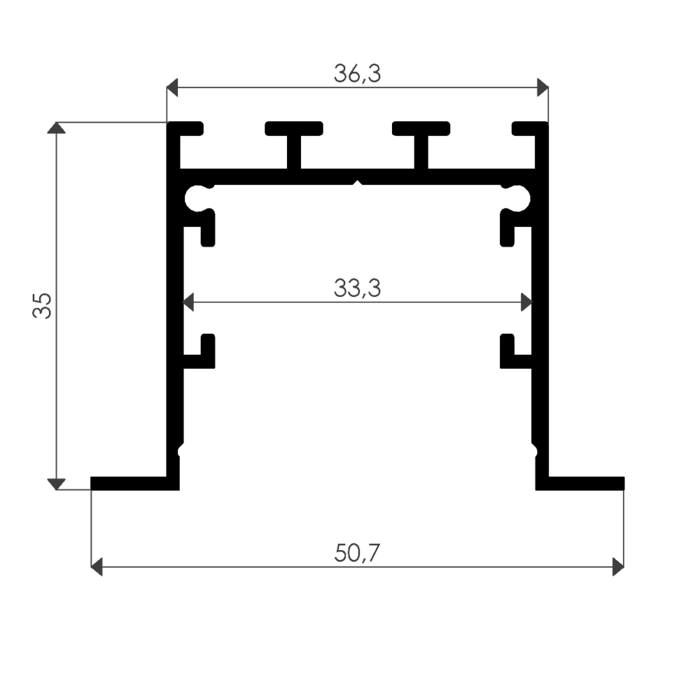 440 ASL Lineares LED-Profil