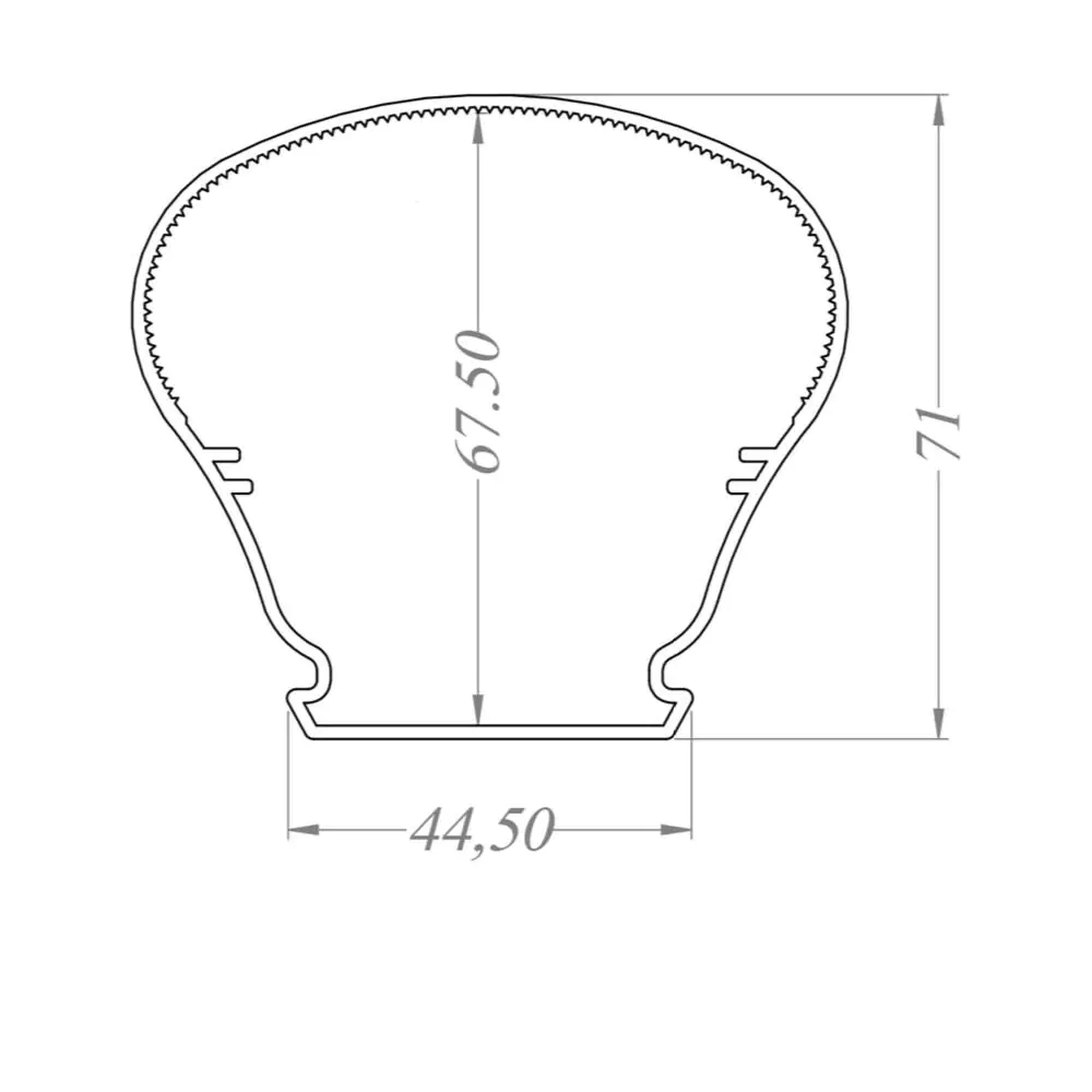 Polycarbonate LED Etange Fixture - Black