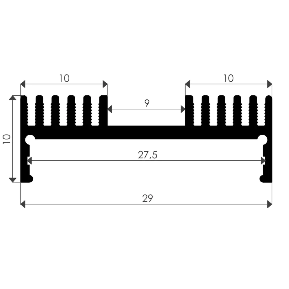 2147 ASL Square Led Profile