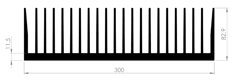 383 AS Aluminum Heatsink