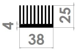 1151 AS Aluminum Heatsink